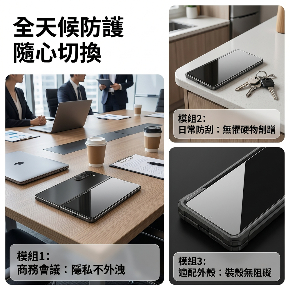 三星Z Fold8 / Ultra 前屏保護貼 三星 Z Fold8 Ultra 玻璃前膜 高清/防窺 (內縮版)-細節圖8