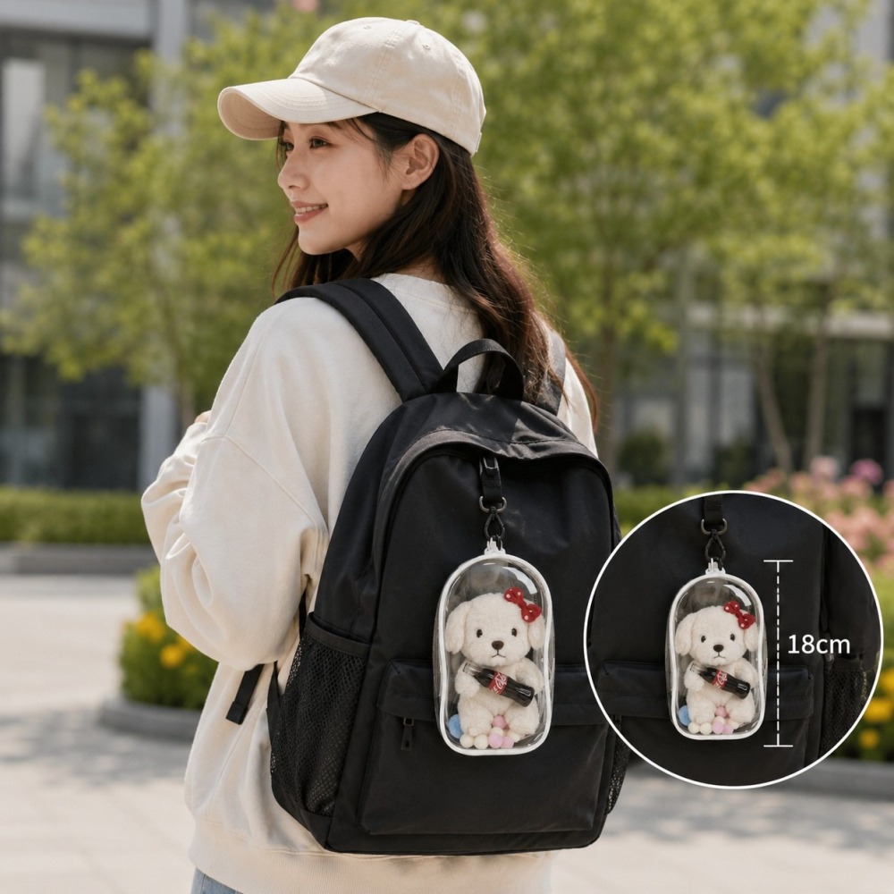 時尚溜娃包 曬娃包 娃娃包 萬用美妝包 18公分高 (不含娃娃)-細節圖8