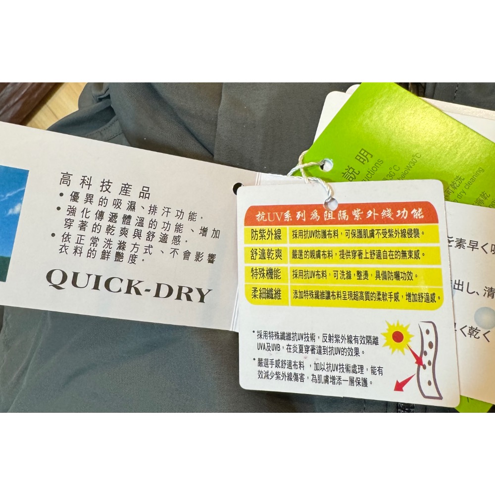 全新SASAKI SPORTS抗紫外線速乾功能休閒夾克帽子可拆式（合身版）-細節圖6