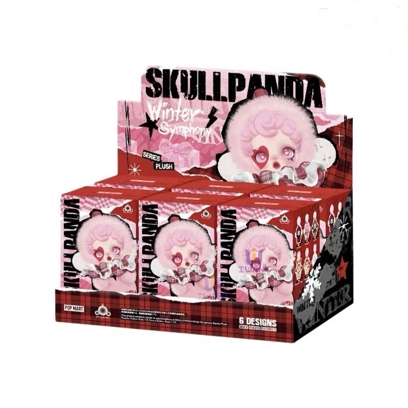 泡泡瑪特 SKULLPANDA冬日樂章系列毛絨公仔 SP搪膠掛件盲盒-規格圖2