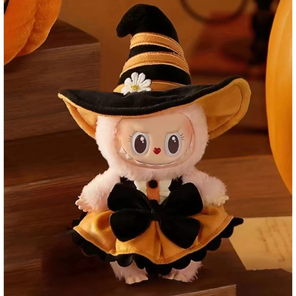 萬聖節限定 Labubu Mokoko 萬聖節南瓜 坐坐南瓜 掛件-規格圖3