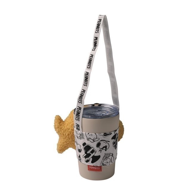 WOODSTOCK 正版授權 SNOOPY 絨毛飲料杯套 立體杯套 環保杯套 飲料袋-細節圖4