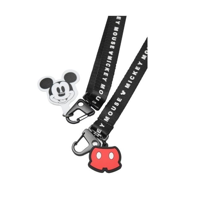 Disney系列正版授權 造型手機防丟掛繩 手機吊飾 手腕繩 手機背帶 Disney 迪士尼 米奇 黑/灰 共2款-細節圖2