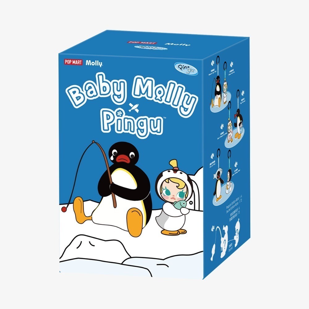 現貨 Baby Molly × PINGU快樂垂釣系列-搪膠毛絨掛件盲盒-規格圖5