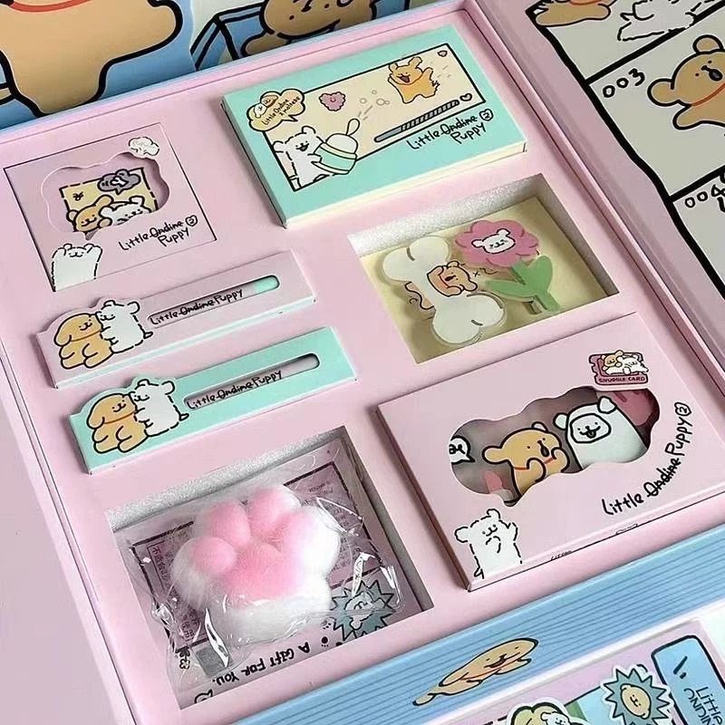 小奧汀x線條小狗聯名彩妝禮盒💖共兩款 固體唇蜜 啞光高光眼影 高光盤-細節圖2