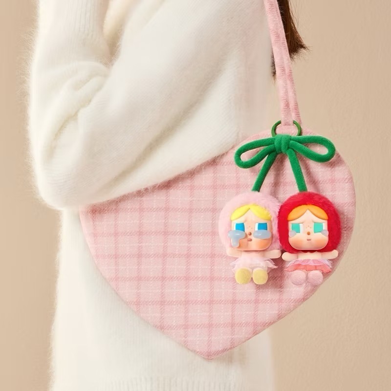 POP MART 泡泡瑪特 CRYBABY 愛神的眼淚系列 搪膠毛绒吊卡(甜在一起)-細節圖2