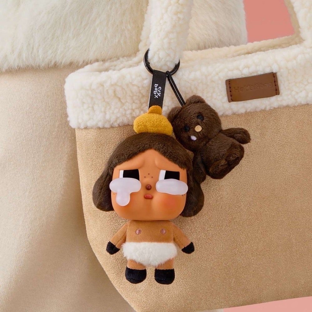 CRYBABY 眼淚工廠系列-搪膠臉毛絨盲盒 哭娃 搪膠掛件-細節圖4