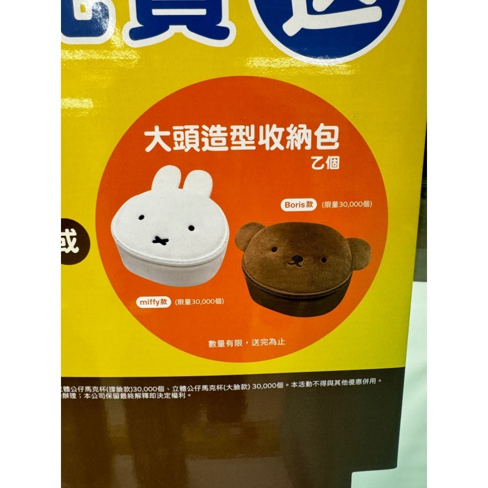現貨 MIFFY & BORIS 化妝包 米飛兔 毛絨 手提 相機包 日本 雜誌 午後紅茶 同款 限量 大頭造型收納包-細節圖7