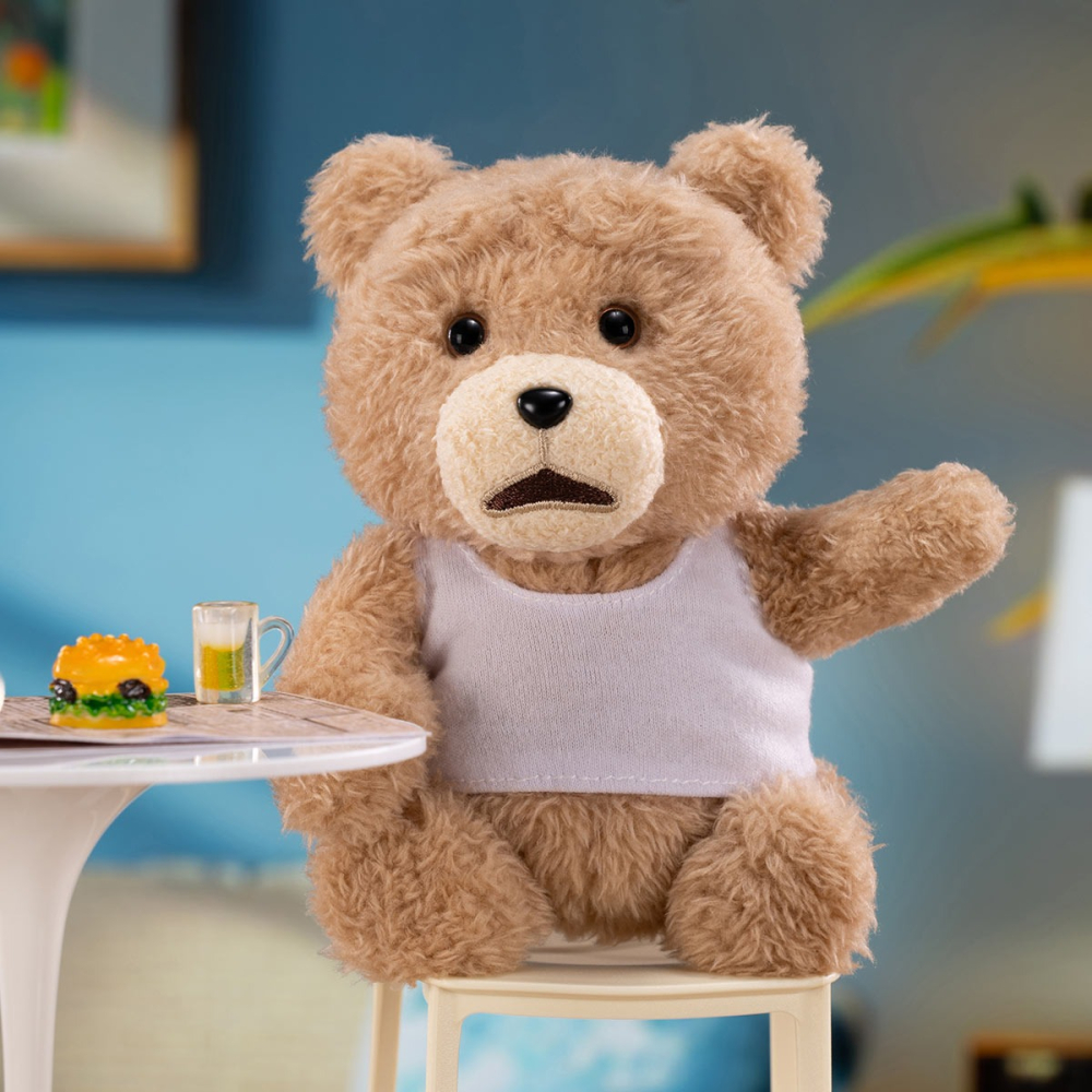 泡泡瑪特 Ted2 泰迪熊 可動毛絨掛件 熊麻吉 盲盒 鑰匙圈-細節圖4