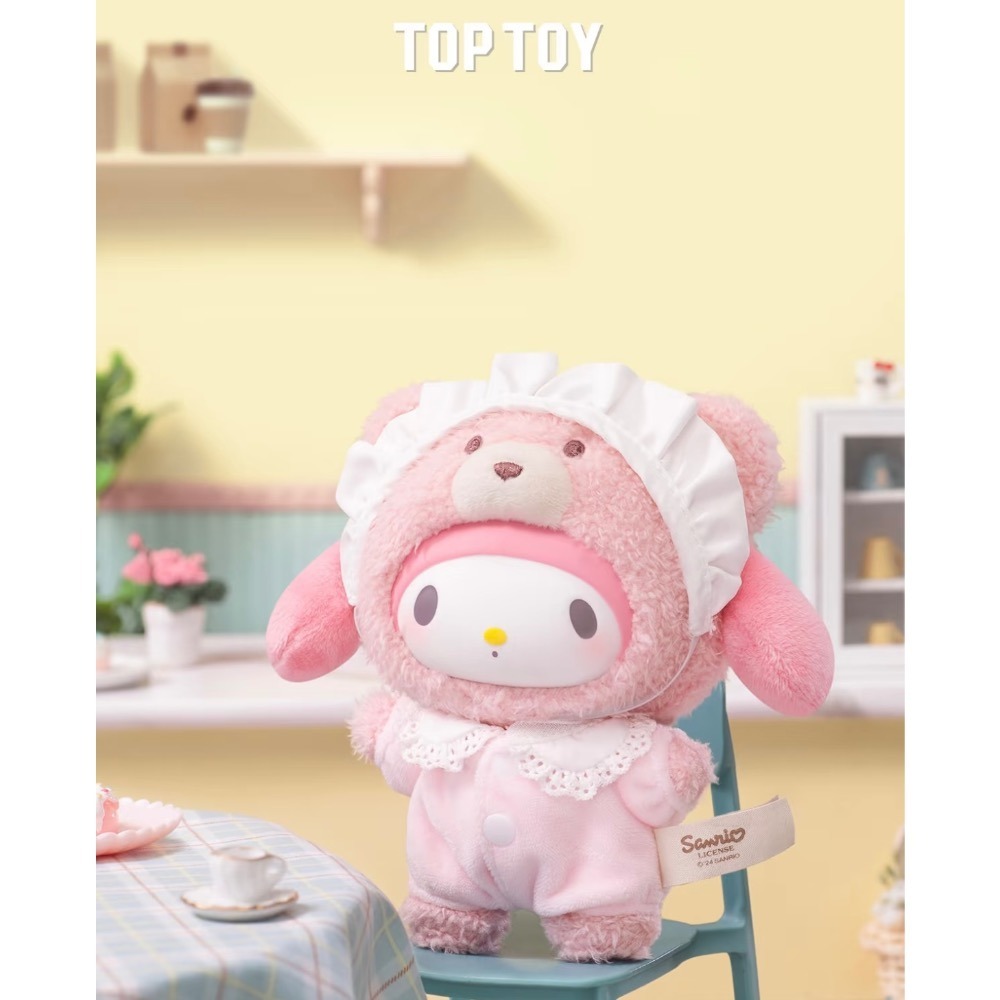 TOPTOY 三麗鷗 Sanrio 拿鐵寶寶 搪膠毛絨掛件盲盒 酷洛米 美樂蒂 凱蒂貓 帕洽狗 玩偶 吊飾 鑰匙圈-細節圖2