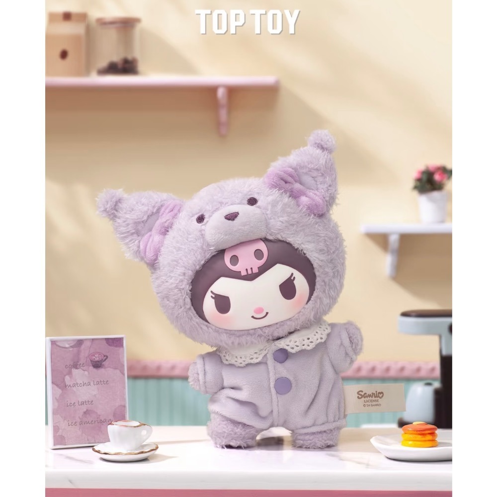 TOPTOY 三麗鷗 Sanrio 拿鐵寶寶 搪膠毛絨掛件盲盒 酷洛米 美樂蒂 凱蒂貓 帕洽狗 玩偶 吊飾 鑰匙圈-細節圖3