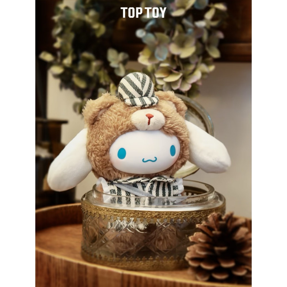 TOPTOY 三麗鷗 Sanrio 英倫下午茶系列 搪膠毛絨掛件盲盒 酷洛米 美樂蒂 凱蒂貓 帕洽狗 玩偶 吊飾 鑰匙圈-細節圖5