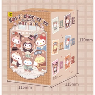 TOPTOY 三麗鷗 Sanrio 英倫下午茶系列 搪膠毛絨掛件盲盒 酷洛米 美樂蒂 凱蒂貓 帕洽狗 玩偶 吊飾 鑰匙圈-規格圖9