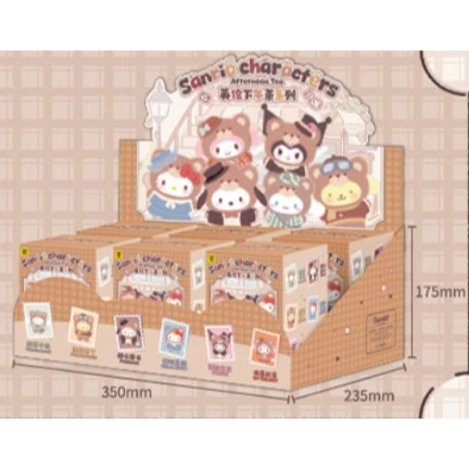 TOPTOY 三麗鷗 Sanrio 英倫下午茶系列 搪膠毛絨掛件盲盒 酷洛米 美樂蒂 凱蒂貓 帕洽狗 玩偶 吊飾 鑰匙圈-規格圖9