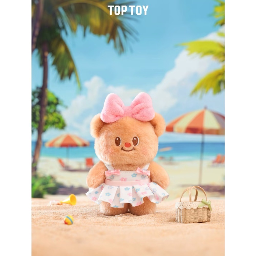 TOPTOY 黃油小熊 百變櫥窗系列 毛絨掛件盲盒 butterbear 吊飾 鑰匙圈-細節圖4