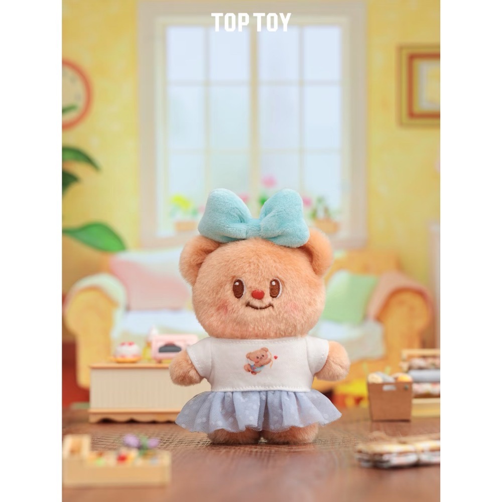 TOPTOY 黃油小熊 百變櫥窗系列 毛絨掛件盲盒 butterbear 吊飾 鑰匙圈-細節圖6