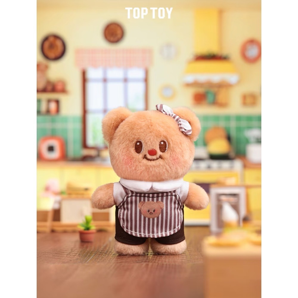 TOPTOY 黃油小熊 百變櫥窗系列 毛絨掛件盲盒 butterbear 吊飾 鑰匙圈-細節圖7
