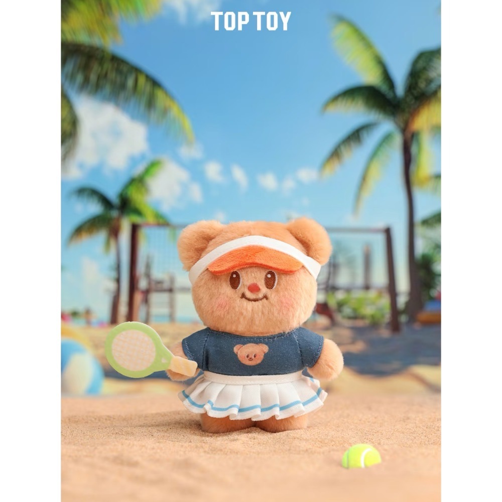TOPTOY 黃油小熊 百變櫥窗系列 毛絨掛件盲盒 butterbear 吊飾 鑰匙圈-細節圖8
