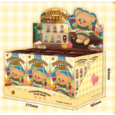 TOPTOY 黃油小熊 百變櫥窗系列 毛絨掛件盲盒 butterbear 吊飾 鑰匙圈-規格圖9