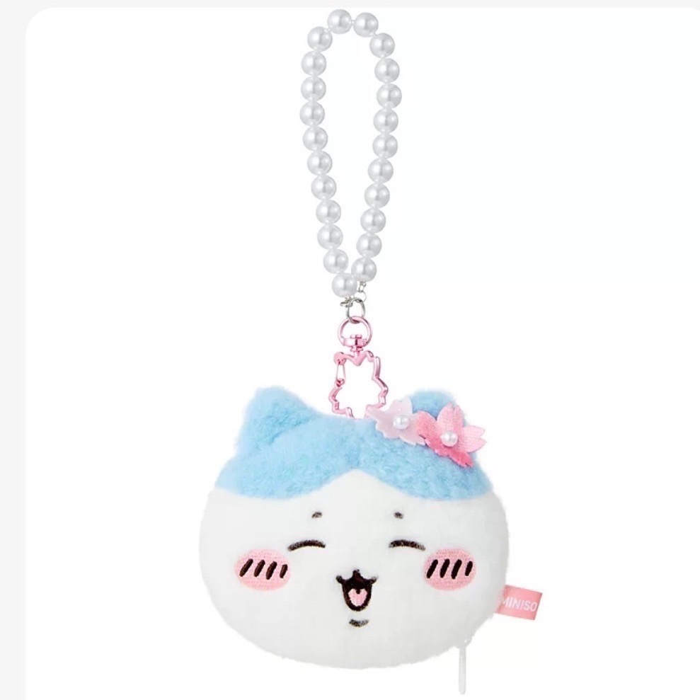 現貨 吉伊卡哇 Chiikawa 櫻花季🌸 小蜜蜂公仔 大福掛件 零錢包 吊飾 毛絨徽章 Miniso 聯名-規格圖7