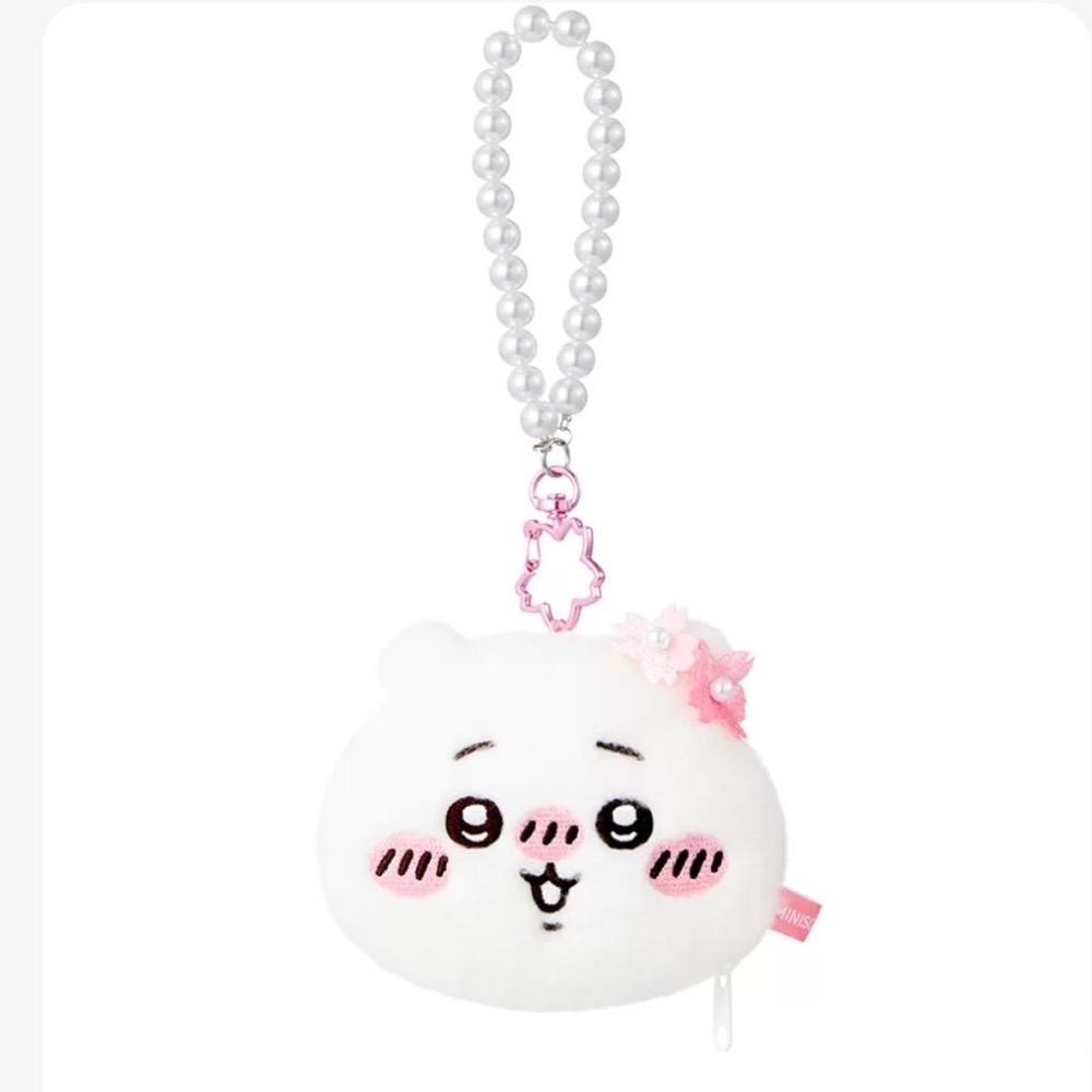 現貨 吉伊卡哇 Chiikawa 櫻花季🌸 小蜜蜂公仔 大福掛件 零錢包 吊飾 毛絨徽章 Miniso 聯名-規格圖7