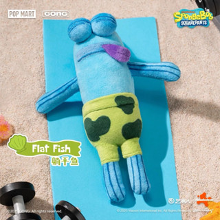 泡泡瑪特 海綿寶寶 比奇堡的居民們搞怪毛絨盲盒 沙丁魚兄弟 掛件 吊飾 共鳴 POPMART 路人魚毛絨掛件-細節圖7