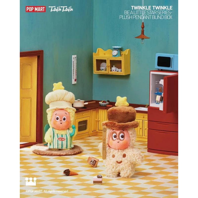 POPMART泡泡瑪特123！星星人系列毛絨掛件盲盒⭐️我們都是星星人 可愛療癒吊飾 常規六款+1隱藏 一中盒-細節圖3