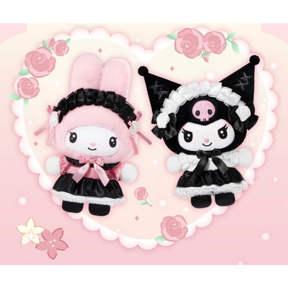 TOPTOY 三麗鷗 Sanrio 天使花園系列搪膠毛絨掛件盲盒 酷洛米 美樂蒂 玩偶 吊飾 鑰匙圈-細節圖2