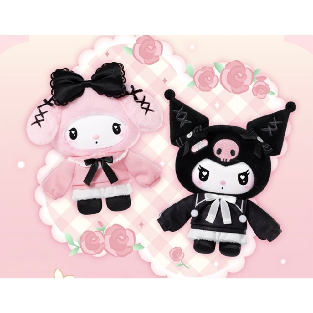 TOPTOY 三麗鷗 Sanrio 天使花園系列搪膠毛絨掛件盲盒 酷洛米 美樂蒂 玩偶 吊飾 鑰匙圈-細節圖4