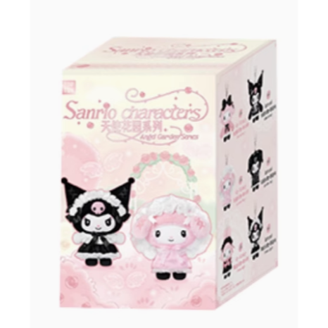 TOPTOY 三麗鷗 Sanrio 天使花園系列搪膠毛絨掛件盲盒 酷洛米 美樂蒂 玩偶 吊飾 鑰匙圈-規格圖7