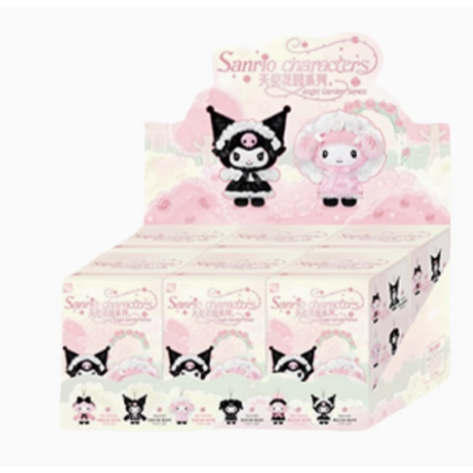 TOPTOY 三麗鷗 Sanrio 天使花園系列搪膠毛絨掛件盲盒 酷洛米 美樂蒂 玩偶 吊飾 鑰匙圈-規格圖7