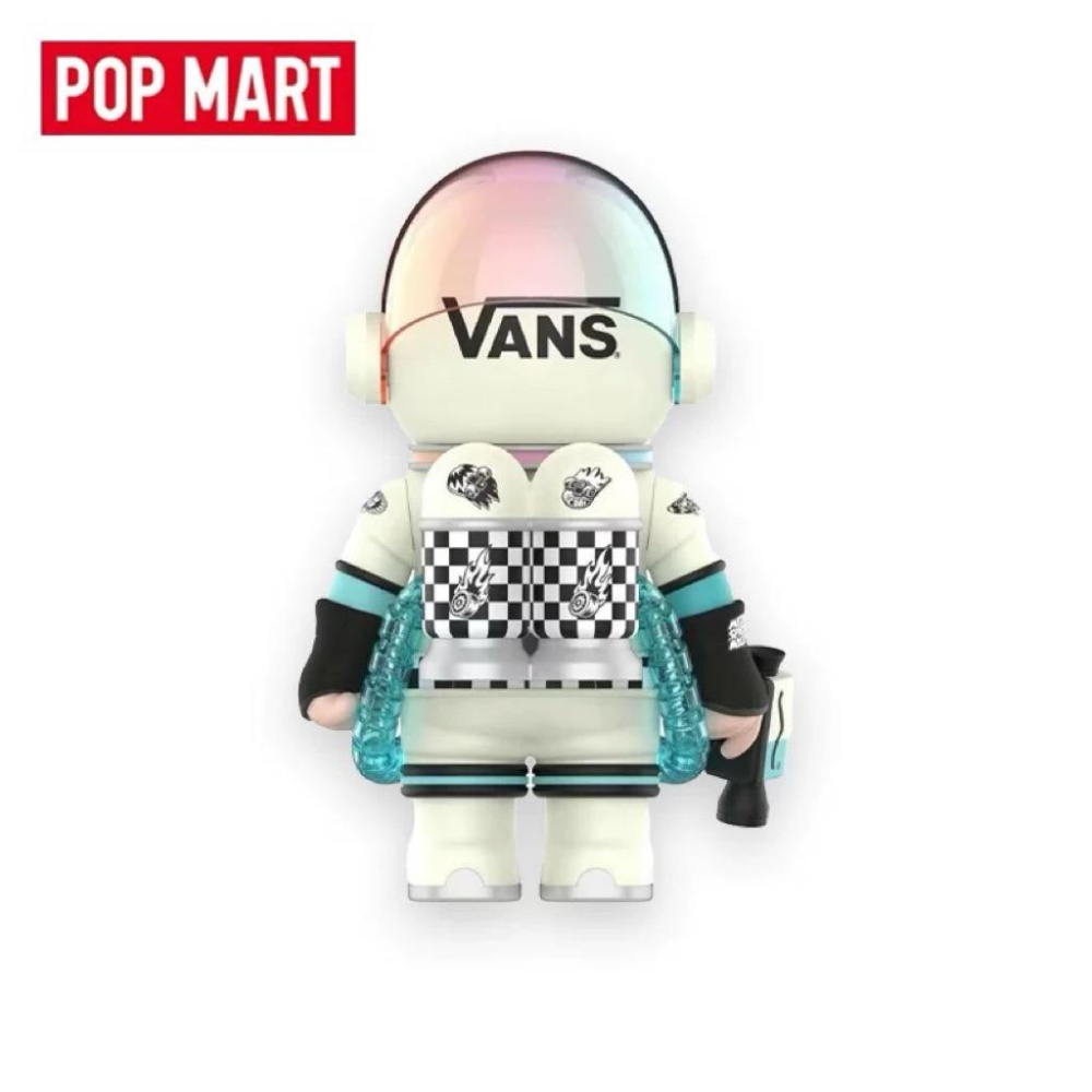 以可愛之名🎀現貨 POPMART泡泡瑪特珍藏系列SPACE MOLLY萬斯Vans 400% 公仔 擺件-細節圖3
