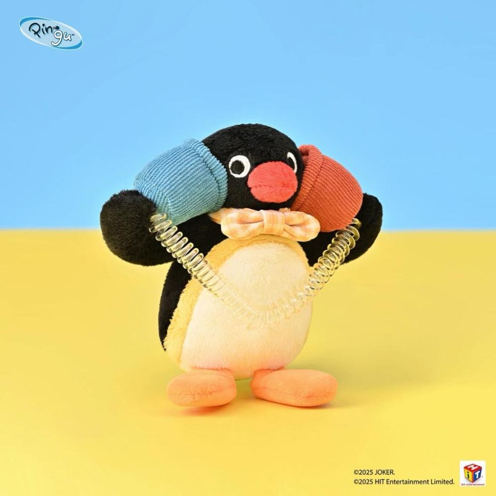 以可愛之名🎀 pingu通訊系列毛絨掛件企鵝家族 OMG喂喂喂 玩偶 公仔 包包掛飾 吊飾 山莫 正版授權-細節圖2