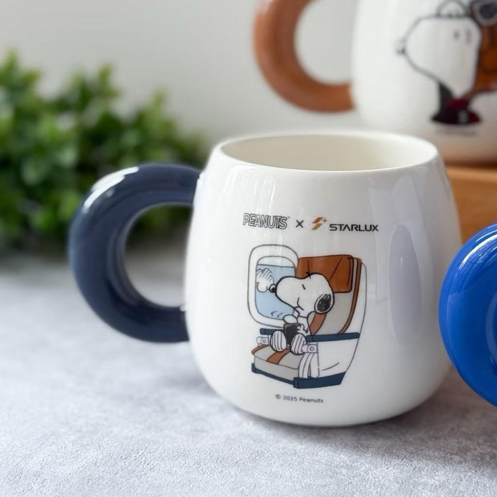 現貨 7-11 史努比x星宇航空聯名 限量 520ml大容量限定款馬克杯 史努比 歐拉夫 snoopy Olaf-細節圖2