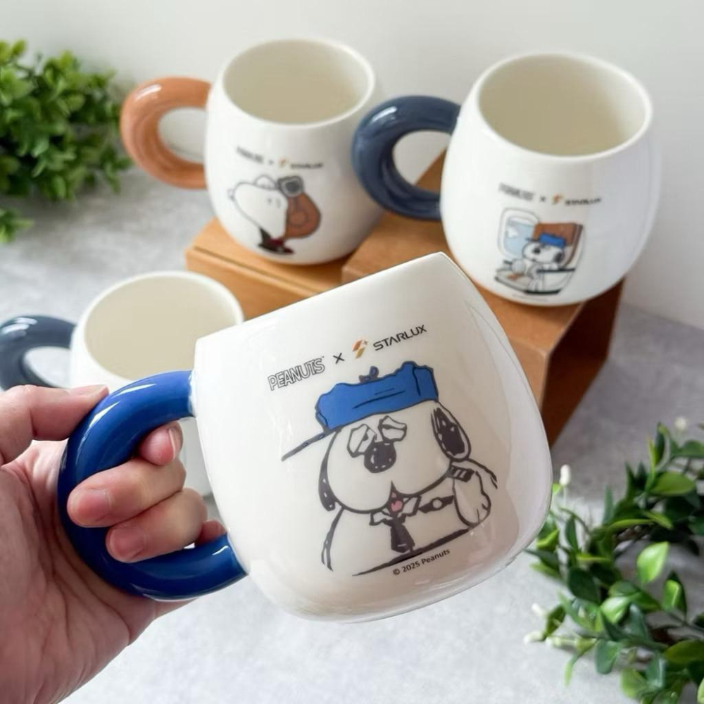 現貨 7-11 史努比x星宇航空聯名 限量 520ml大容量限定款馬克杯 史努比 歐拉夫 snoopy Olaf-細節圖6