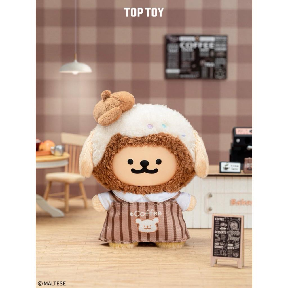 以可愛之名🎀 線條小狗繽紛日常系列盲盒 搪膠毛絨掛件 TOPTOY 玩具 禮物 小白 小金毛 公仔 鑰匙圈-細節圖4
