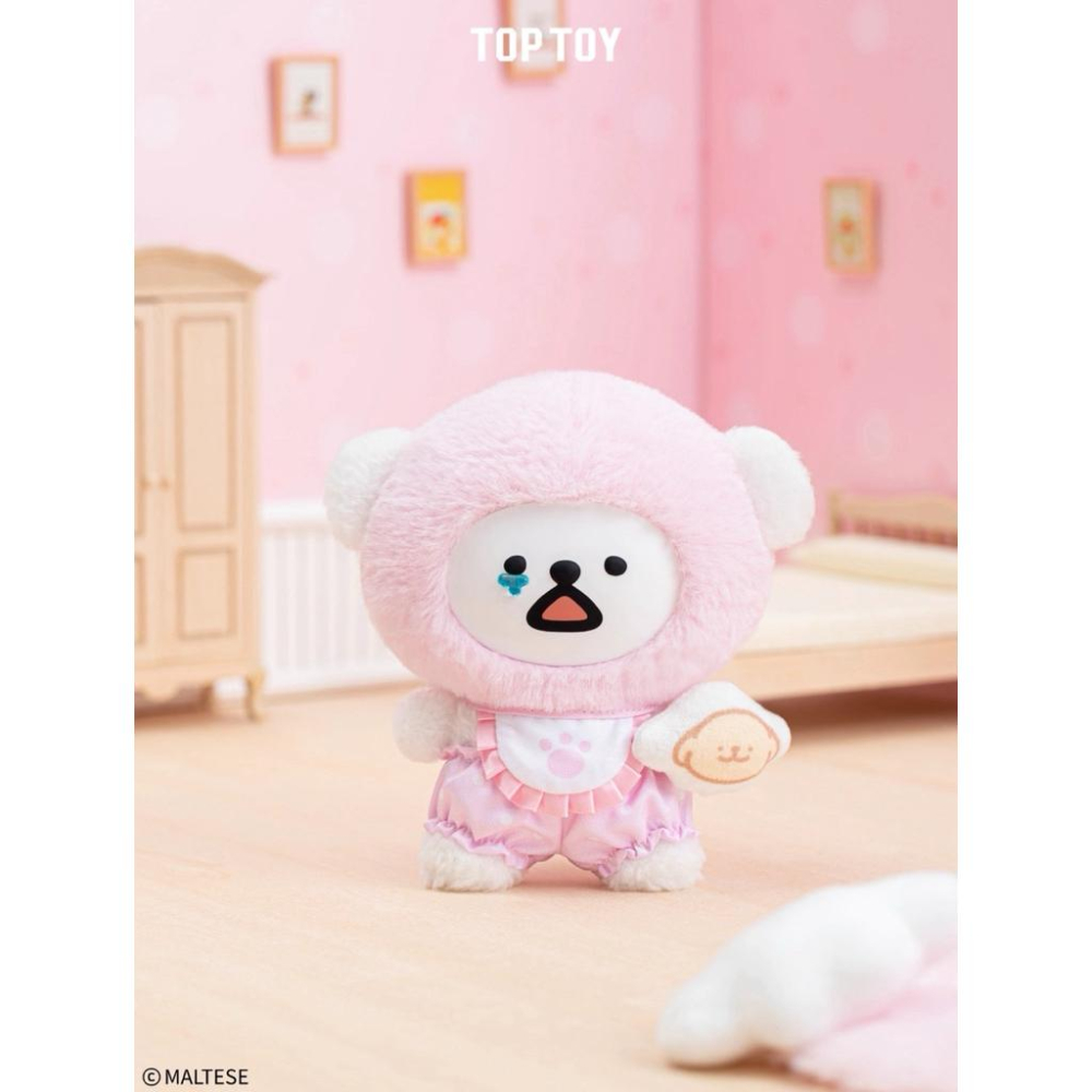 以可愛之名🎀 線條小狗繽紛日常系列盲盒 搪膠毛絨掛件 TOPTOY 玩具 禮物 小白 小金毛 公仔 鑰匙圈-細節圖8