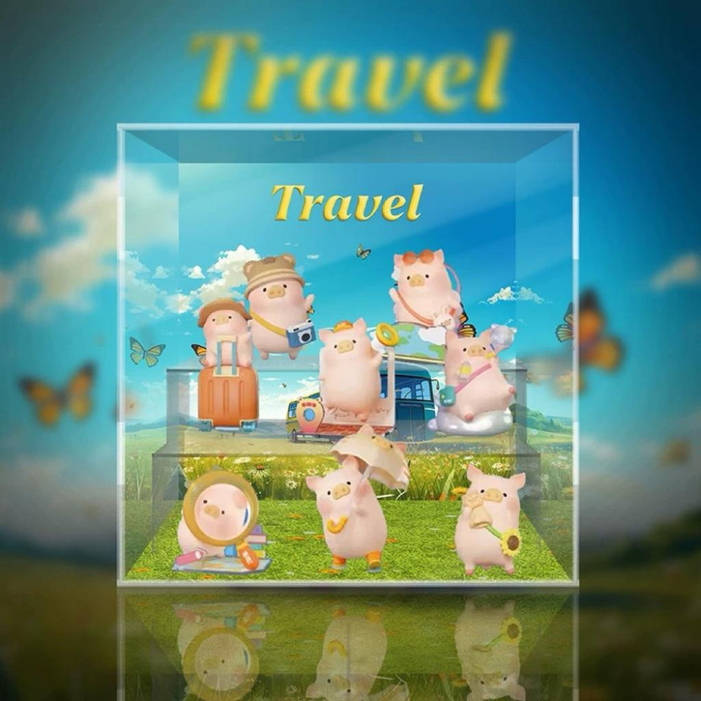 🐽罐頭豬 LuLu豬盲盒公仔展示盒｜農場系列 旅行系列 陽光派對 玩轉西遊 保護盒 防塵盒-細節圖2