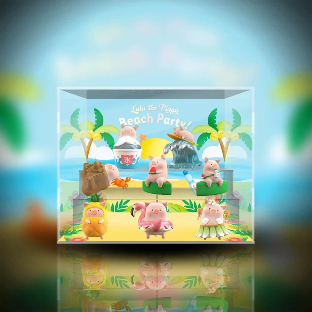 🐽罐頭豬 LuLu豬盲盒公仔展示盒｜農場系列 旅行系列 陽光派對 玩轉西遊 保護盒 防塵盒-細節圖4