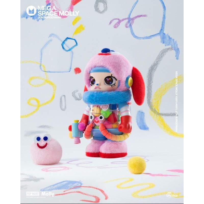 泡泡瑪特MEGA SPACE MOLLY 1000%/400%JON BURGERMAN喬恩·伯格曼 POPMART-細節圖4