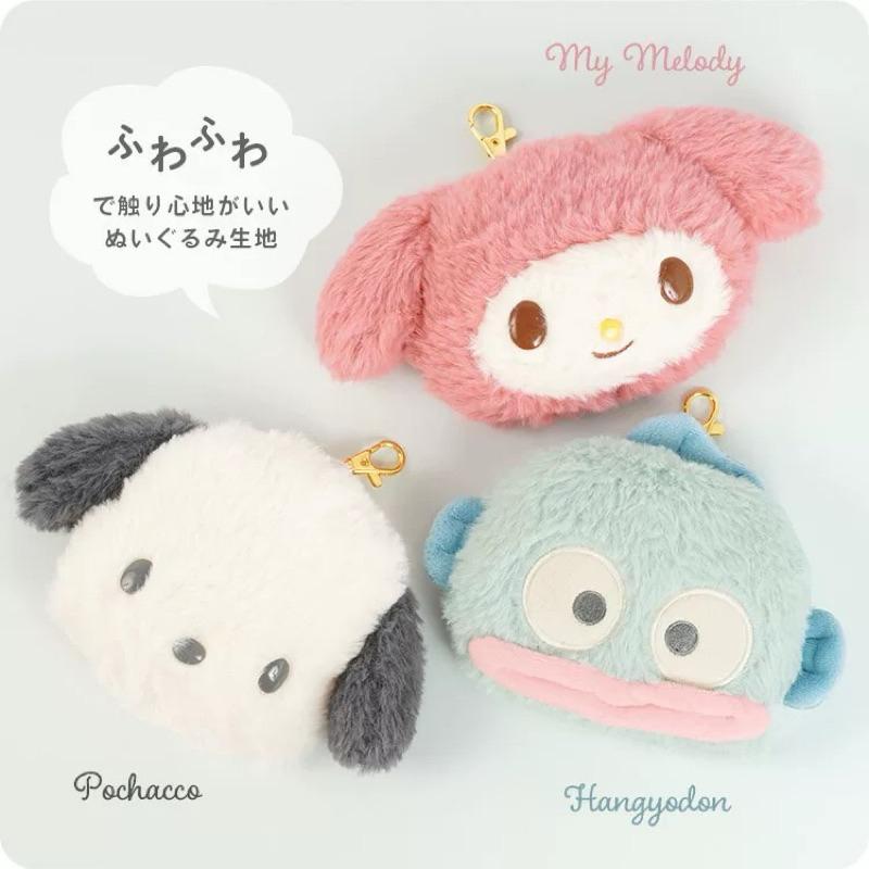 日本 Sanrio 三麗鷗 毛絨大頭卡套 證件套 悠遊卡 學生證 工作證 可伸縮票卡夾 悠遊卡套 包包掛飾 配件-細節圖5