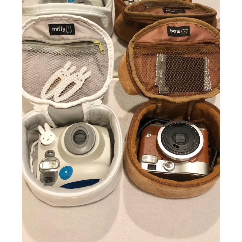 現貨剩1 MIFFY & BORIS 化妝包 米飛兔 毛絨 手提 相機包 日本 雜誌 午後紅茶同款 限量 大頭造型收納包-細節圖5