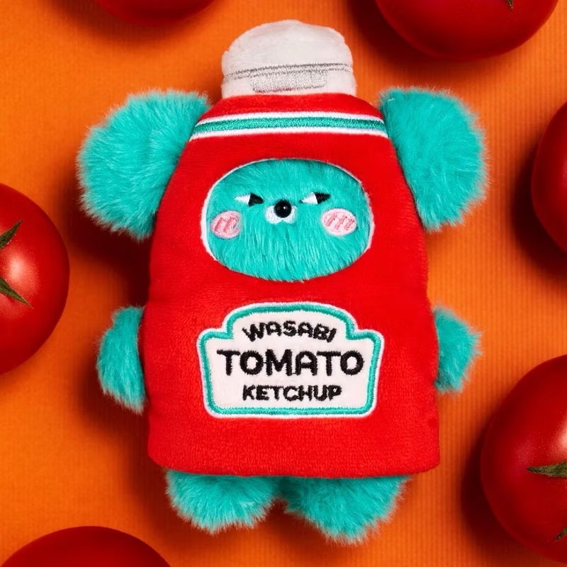 以可愛之名🎀現貨 WASABI BEAR 調味料系列 毛絨吊飾盲盒 wasabi熊 哇沙比小熊 吊飾 韓國文創-細節圖4
