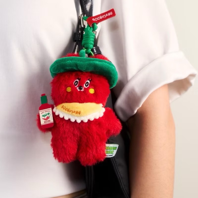 以可愛之名🎀現貨 WASABI BEAR 調味料系列 毛絨吊飾盲盒 wasabi熊 哇沙比小熊 吊飾 韓國文創-細節圖9