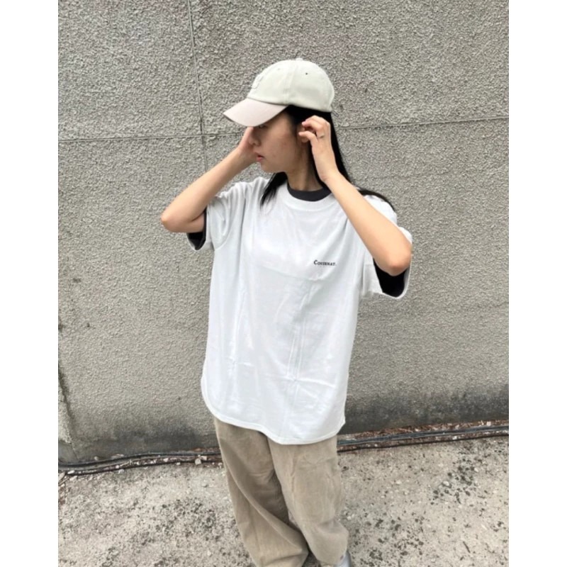 現貨只有XS XS XS!!!! Covernat 經典LOGO短T・黑白兩件組-細節圖2