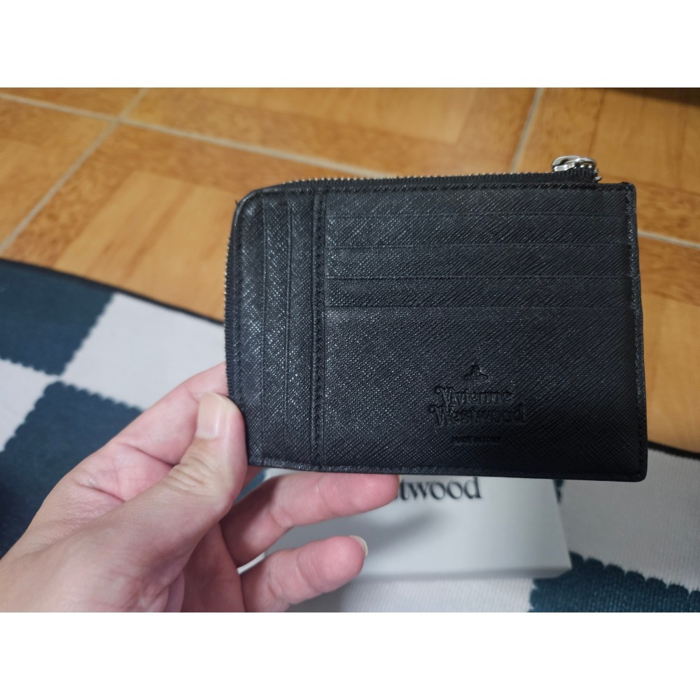 正品Vivienne Westwood 西太后緹花卡包/卡夾 含零錢袋 零錢包 錢包-細節圖2
