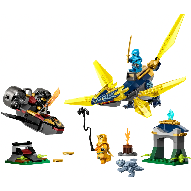 『現貨』LEGO 71798	Ninjago-赤蘭與亞林的幼龍大戰   盒組   【蛋樂寶】-細節圖3