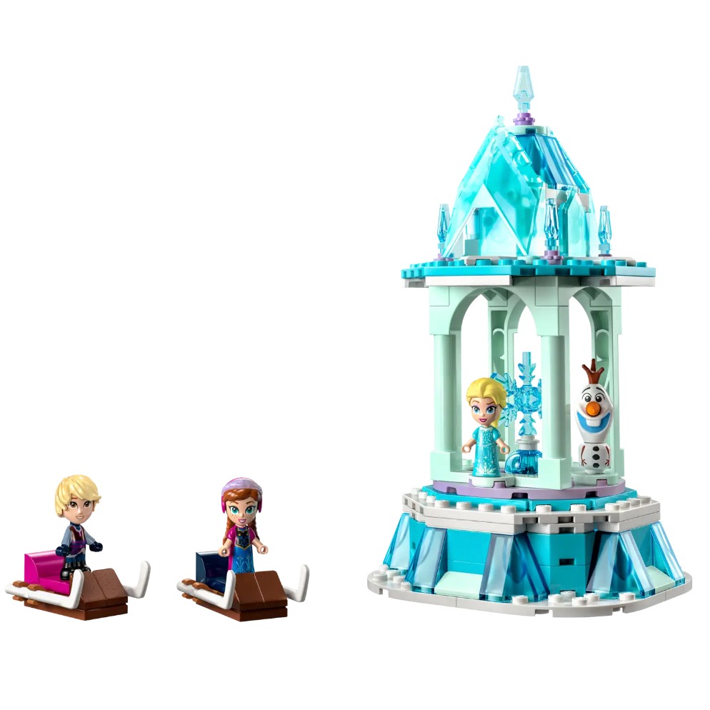『現貨』LEGO 43218  Disney-安娜&艾莎Magical Carousel   盒組   【蛋樂寶】-細節圖3