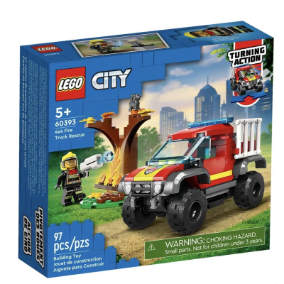 『現貨』LEGO 60393 City-4x4 消防車救援 盒組 【蛋樂寶】