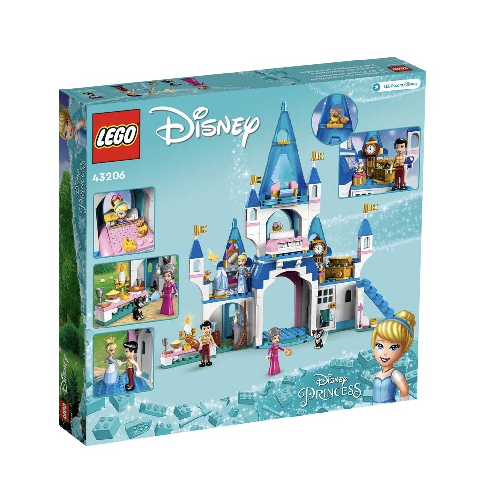 『現貨』LEGO 43206	Disney-灰姑娘和白馬王子的城堡   盒組 【蛋樂寶】-細節圖6